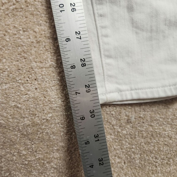 Madewell White 10" High Rise Skinny Jeans Size 26 Tall New - Picture 5 of 9